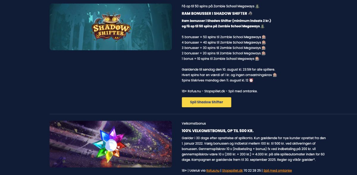 Bonusser og kampagner hos Casino House
